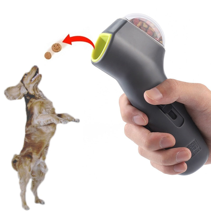 Dog Treat Food Dispenser Launcher Gun