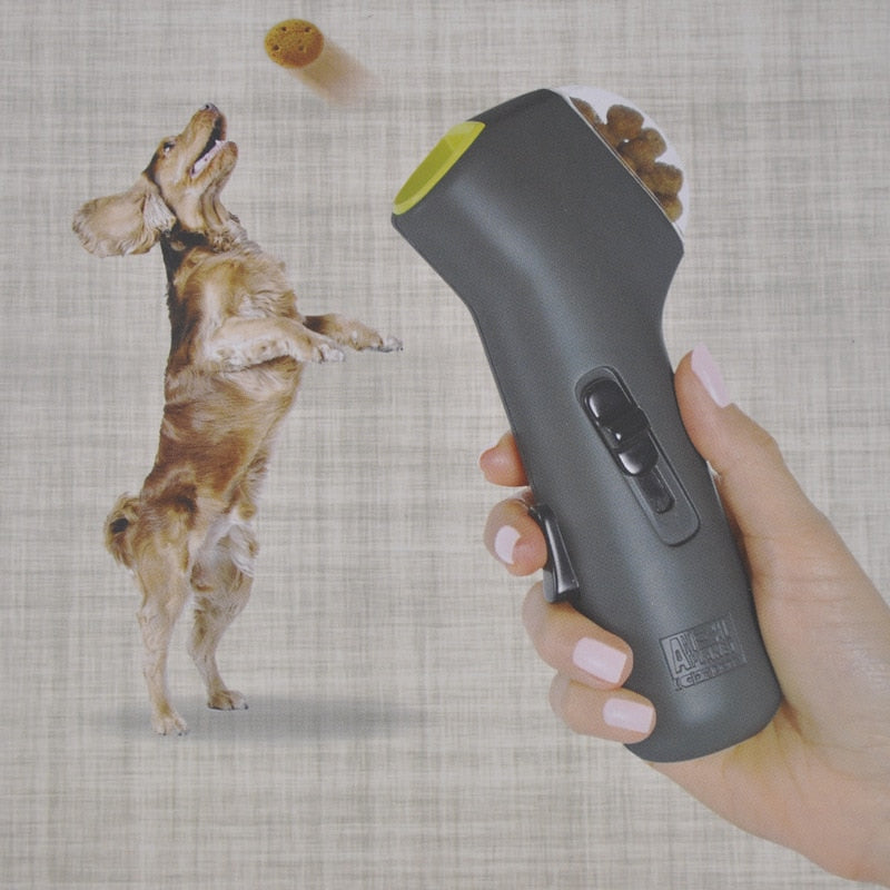 Dog Treat Food Dispenser Launcher Gun