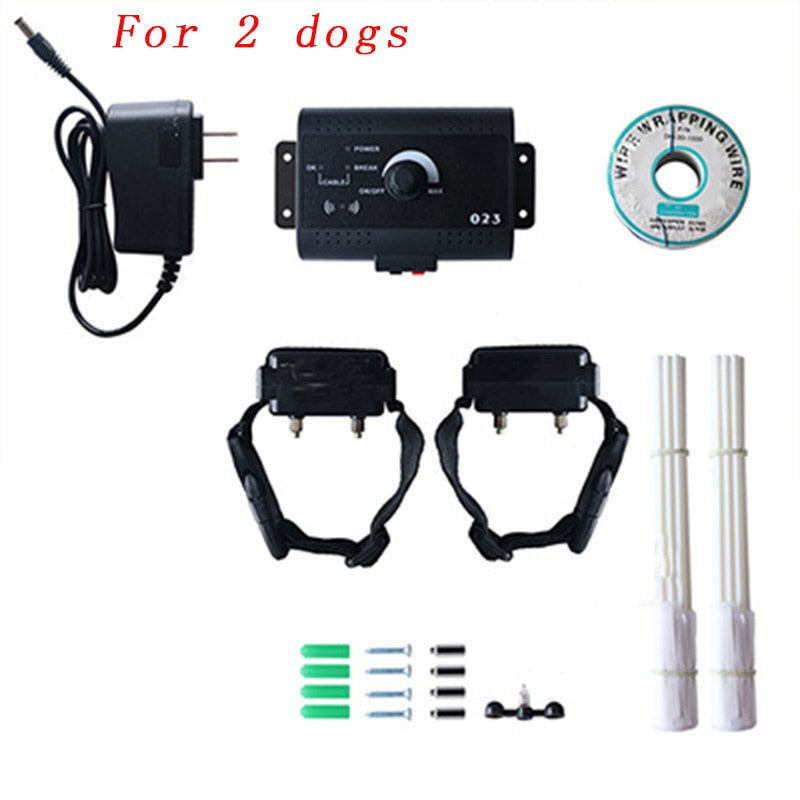 023 Safety Pet Dog Electric Fence With Waterproof Dog Electronic Training Collar