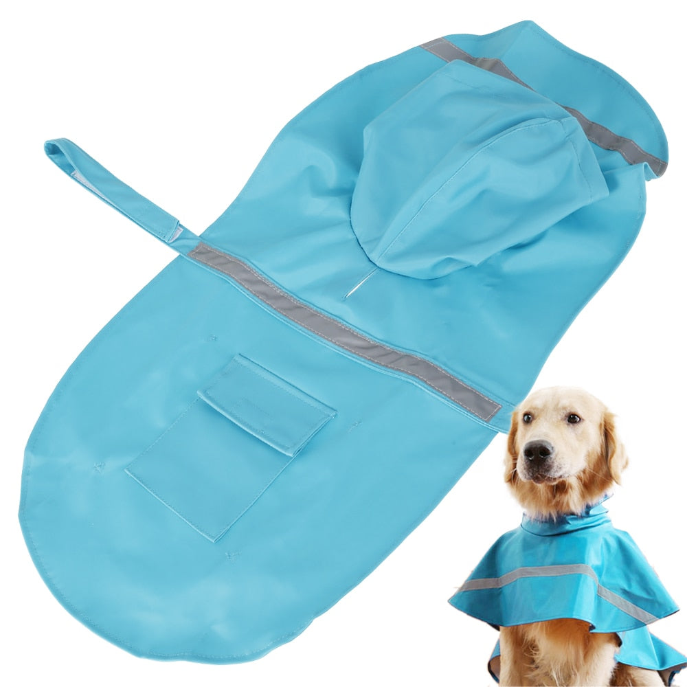 Reflective Dog Raincoat Size S-XL