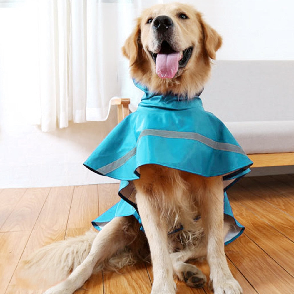 Reflective Dog Raincoat Size S-XL