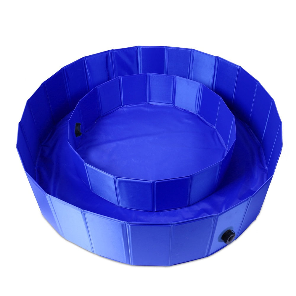 Fast Delivery Large PVC Foldable Round Pet Swimming Pool