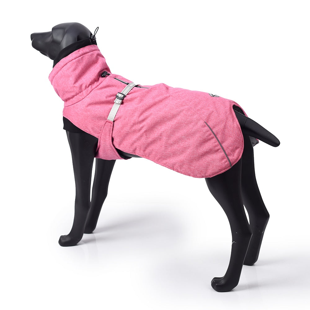 Large Pet Dog Jacket With Harness