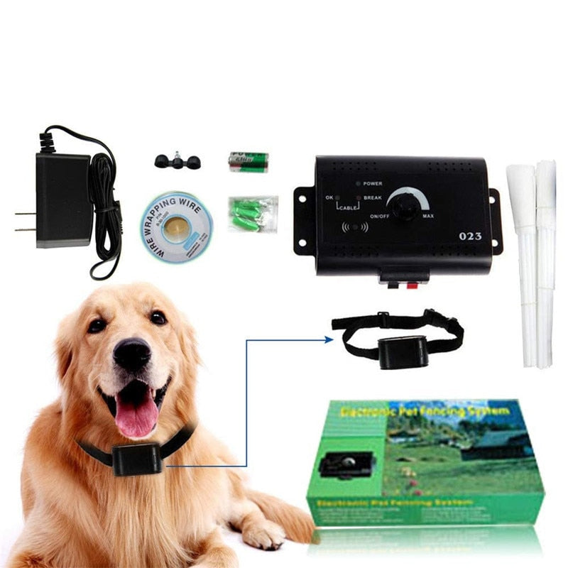 023 Safety Pet Dog Electric Fence With Waterproof Dog Electronic Training Collar