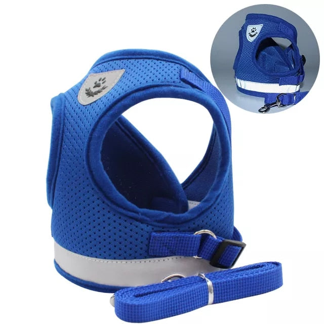 Breathable Cat Harness And Leash  Adjustable