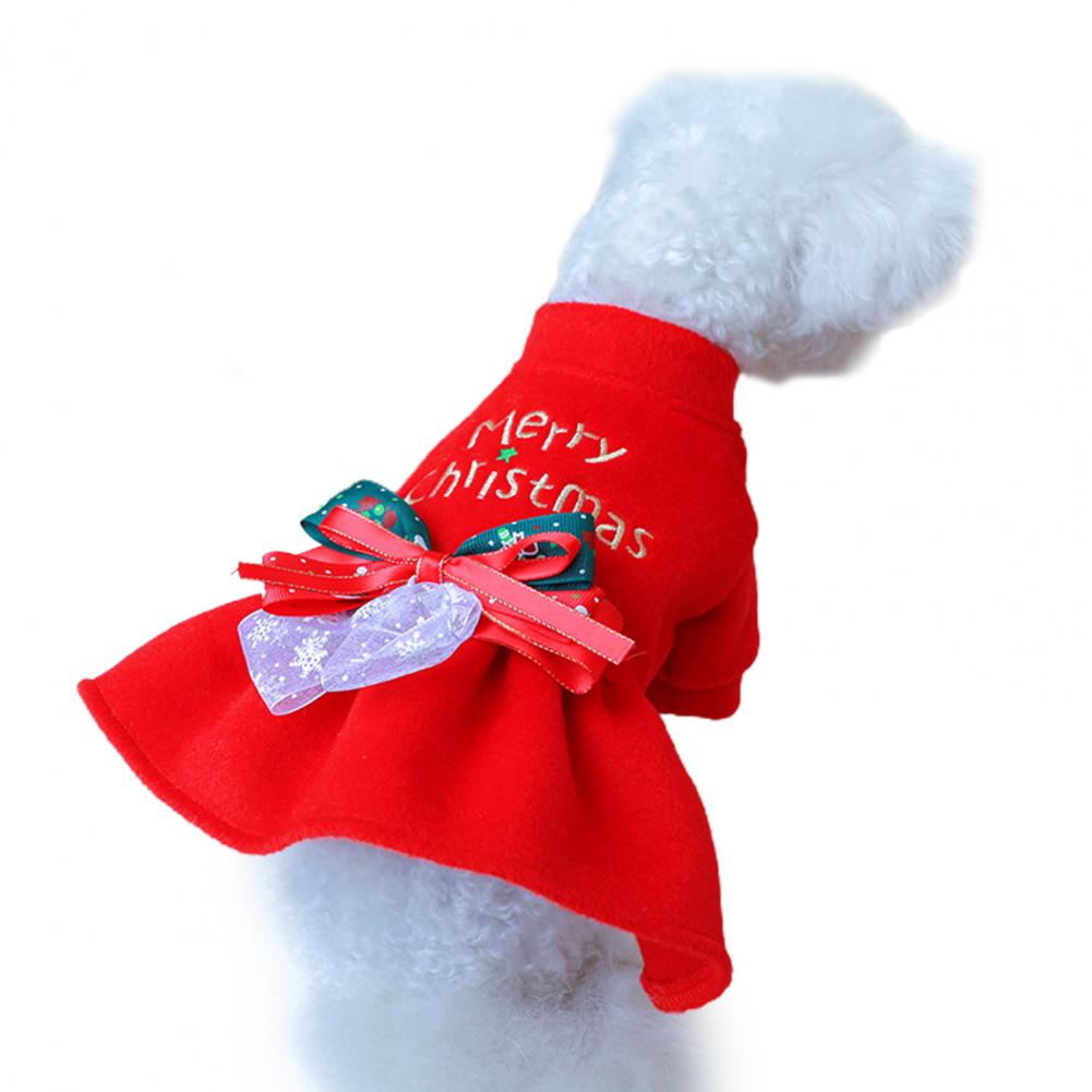 Beautiful Soft Adorable Christmas Pet Dress