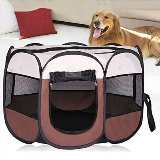 2022 New Foldable Dog  Puppy Playpen Kennel Easy Operation