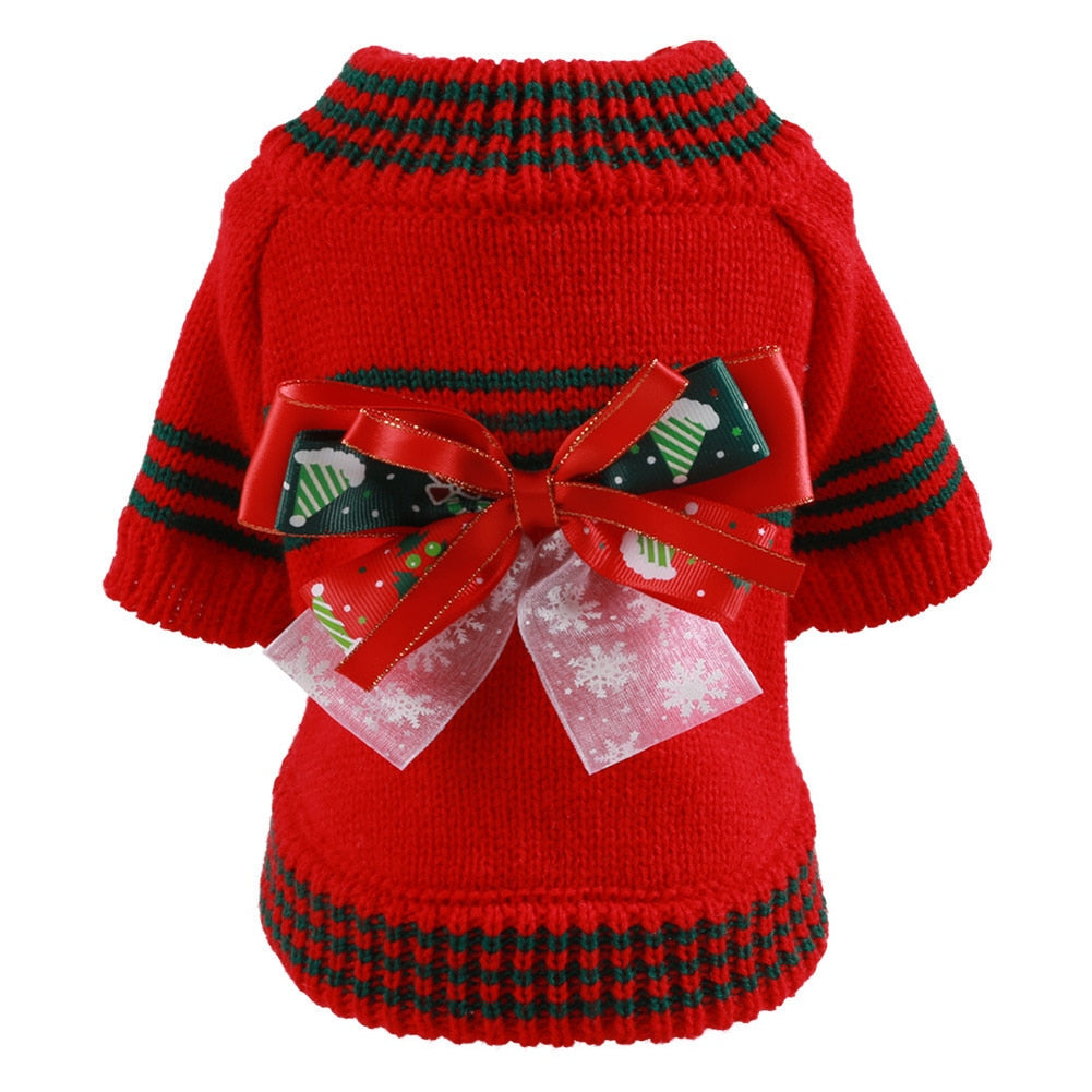 Warm Soft Knitted Christmas Cats and Dog SweaterProducts