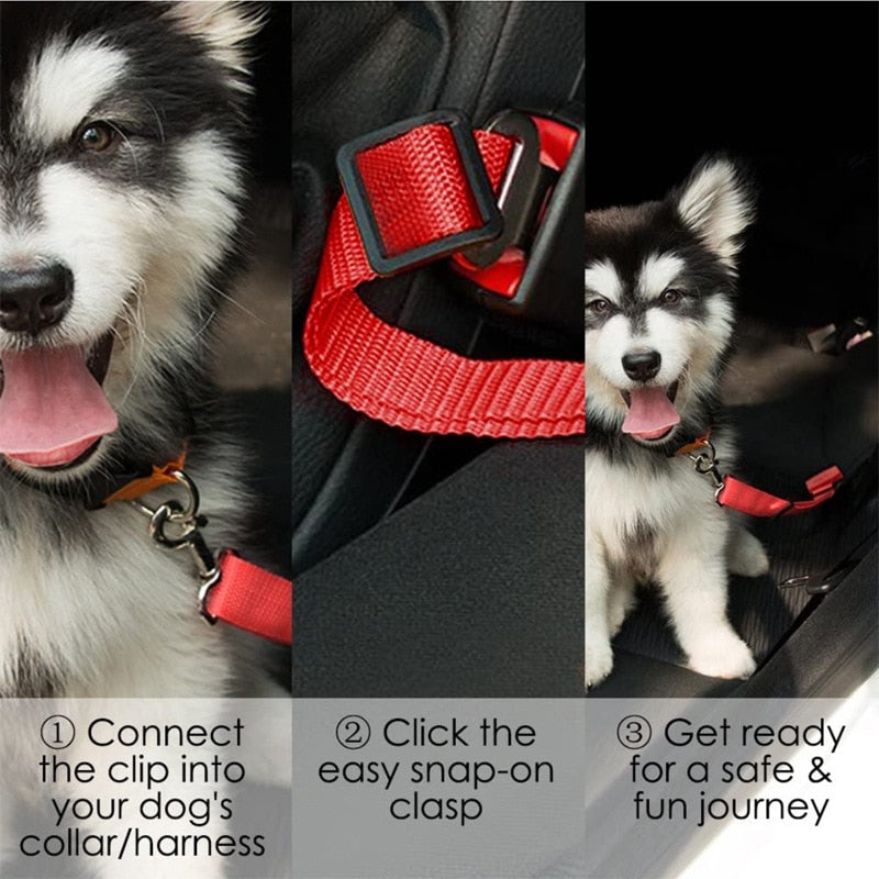 Pet Dog Cat  Adjustable Car Seat Belt Harness