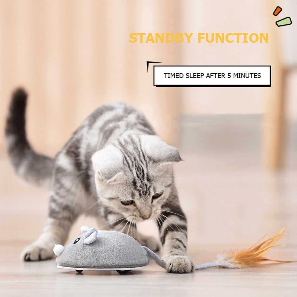 Smart Sensing Mouse Cat Toys  Self-Playing