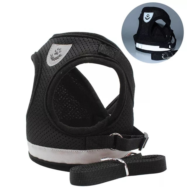 Breathable Cat Harness And Leash  Adjustable