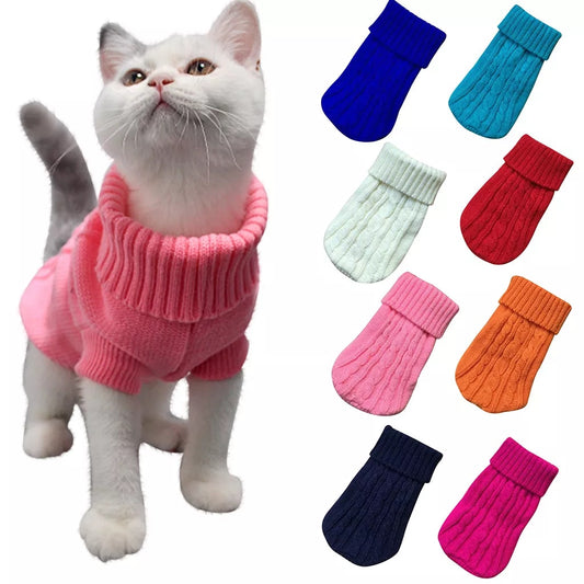 Warm Knitted Sweater For Cat or Puppy