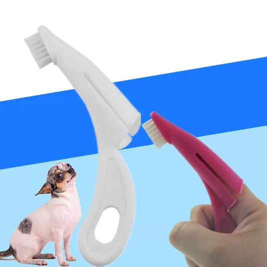New in Pet Finger Toothbrush  2 Colors Dog - Cat Toothbrushes