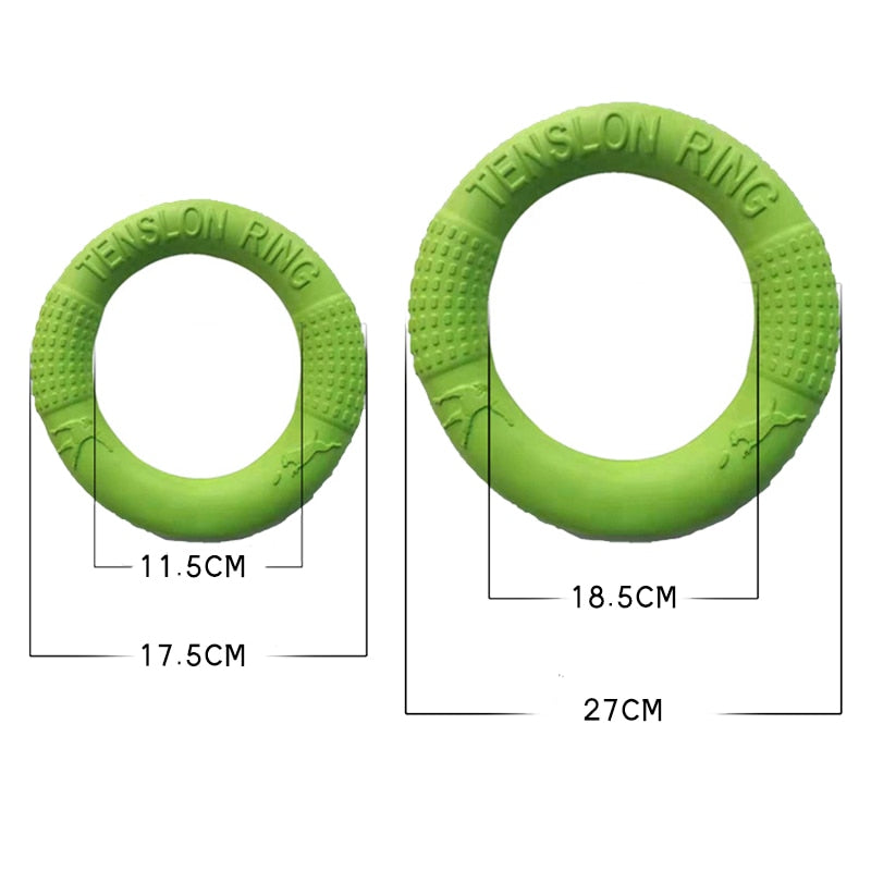 17.5cm/28cm Dog Toys Pet Flying Disk Training Ring Puller