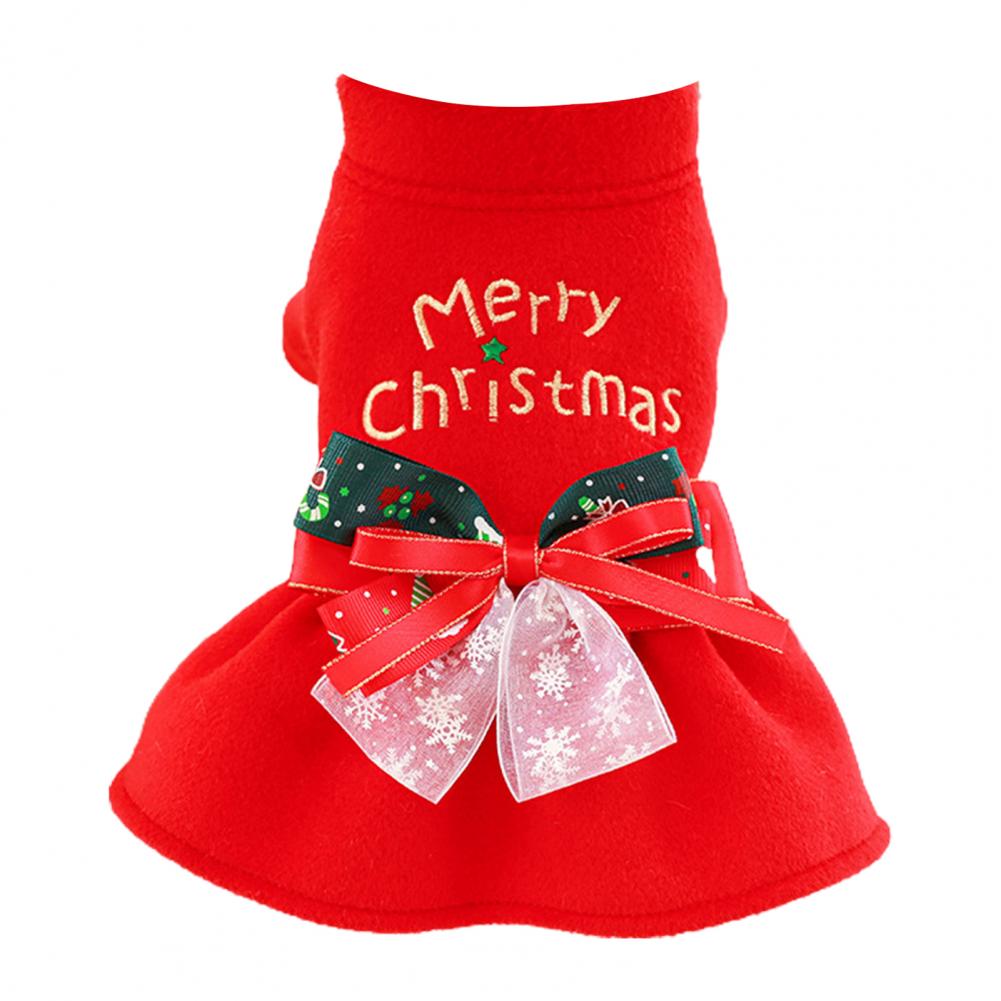 Beautiful Soft Adorable Christmas Pet Dress