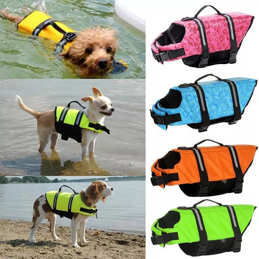 Pet Dog Life Jacket Bones Patterns