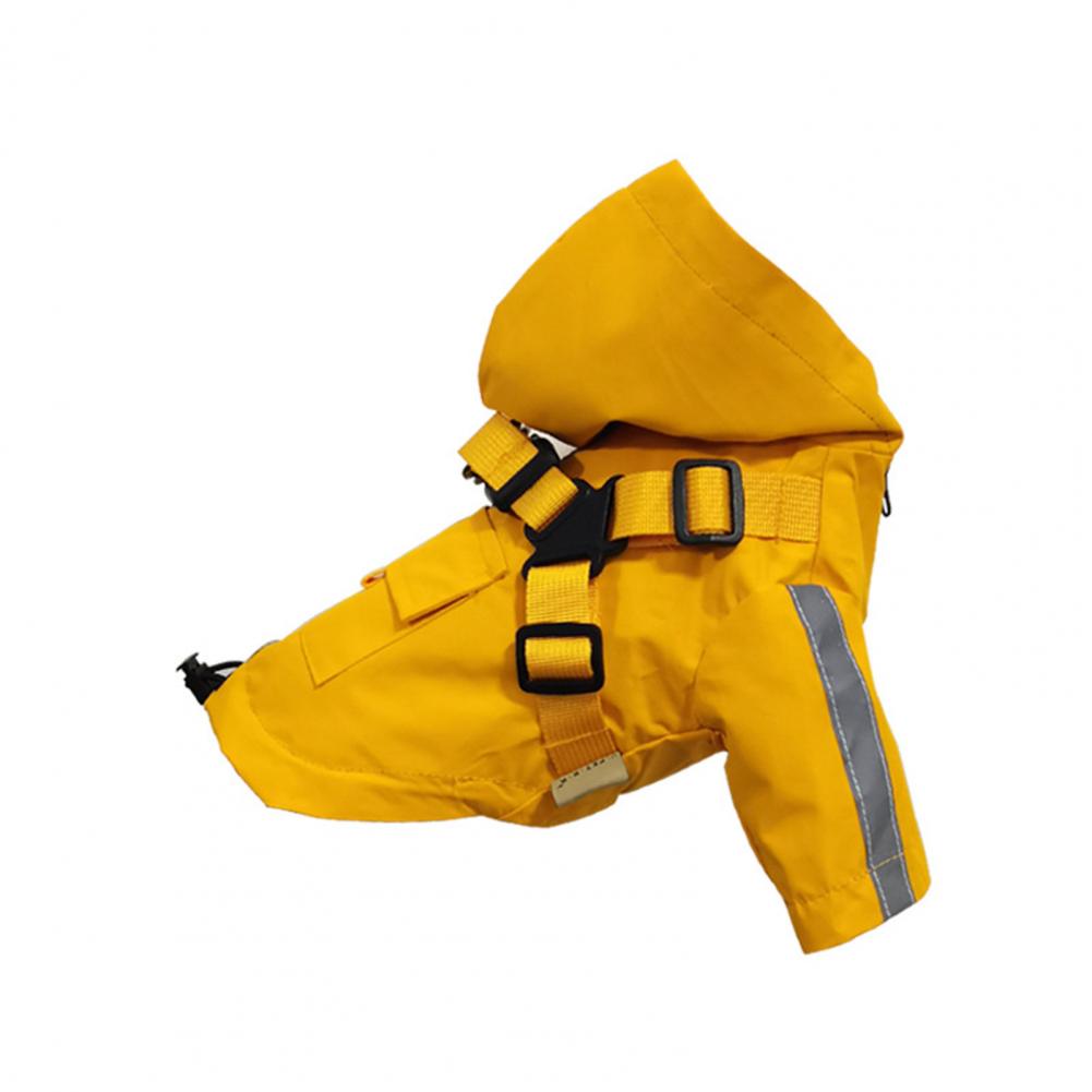 Puppy Raincoat  Practical Zipper Closure with Traction Ring  Small Medium Large Dogs Rain Jacket Puppy Clothes for Rainy Day